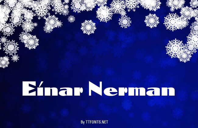 Einar Nerman example